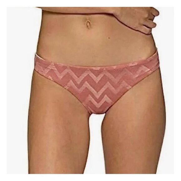 NWT Tavik Ali Mini Swim Bottom Textured Chevron in Rose Dawn - Medium - Picture 1 of 8